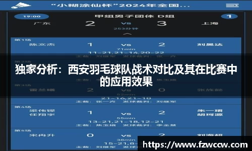 独家分析：西安羽毛球队战术对比及其在比赛中的应用效果